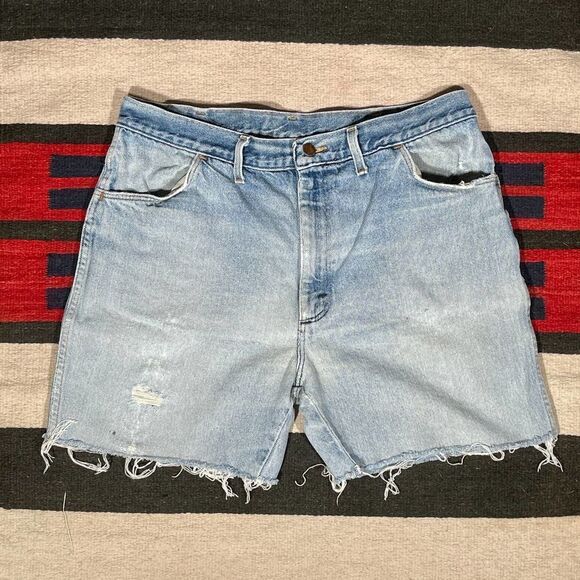 36w VTG USA 80s Rustler Cutoffs - Picture 2 of 11